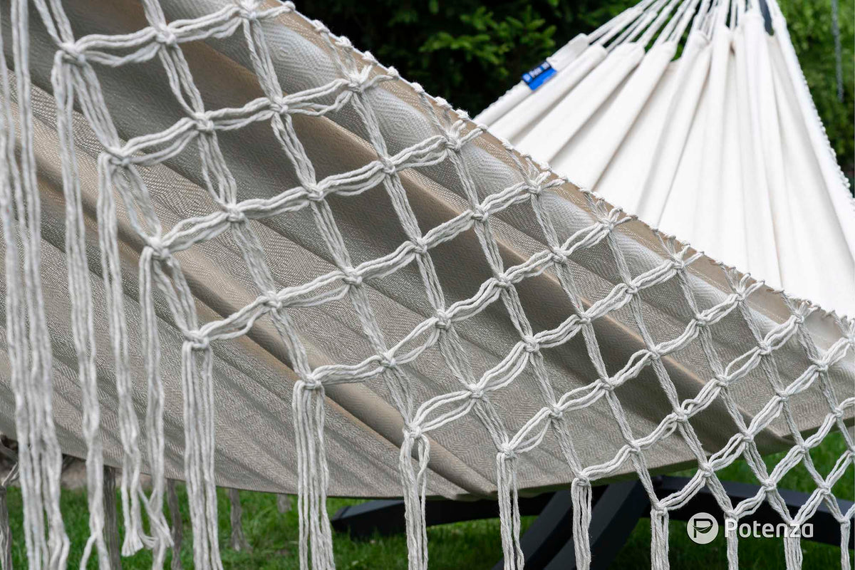 Hamac 2 places en macramé | Caribe