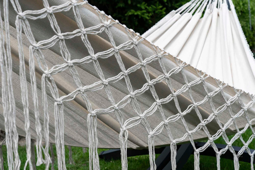 Hamac sur pied macramé | Caribe