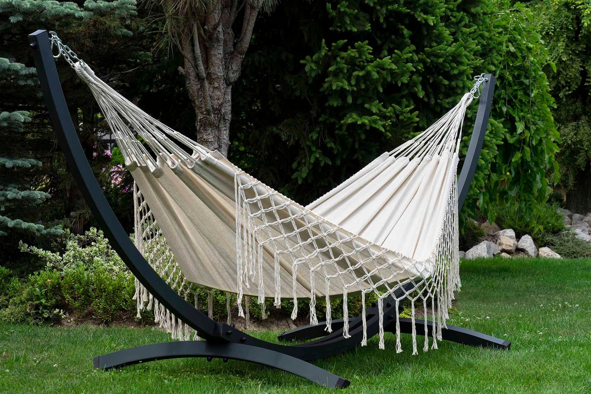 Hamac sur pied macramé | Caribe
