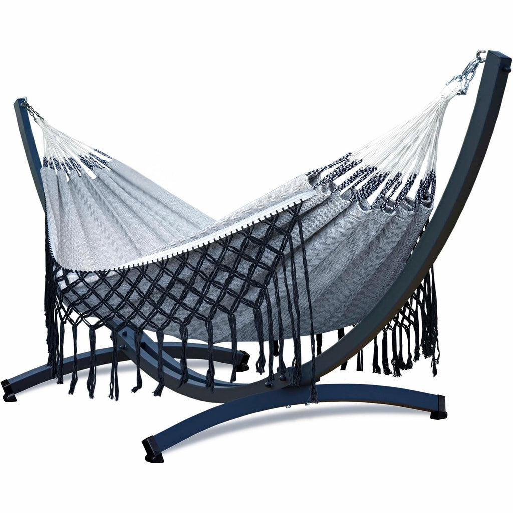 Hamac sur pied macramé | Caribe